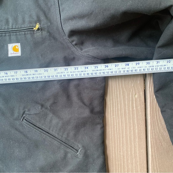 Vintage Carhartt Detroit Jacket Blanket Lined Men’s Size (46 Tall) J01 BLK Black - Picture 8 of 12